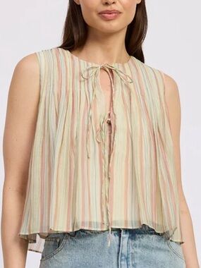 Jacquie the label tie shirt